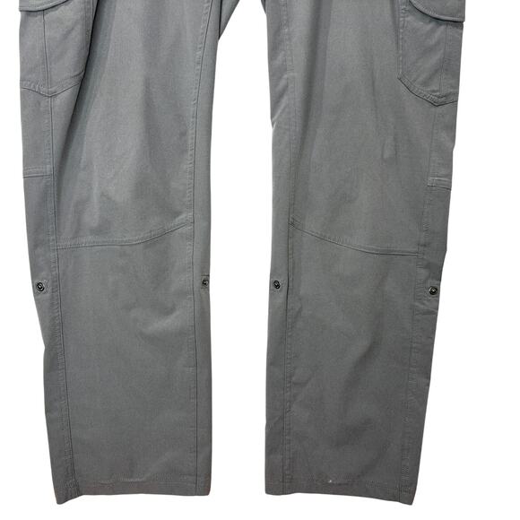 Kuhl Size 16 Short Convertible Hiking Pants Gray Outdoors Gorpcore Roll Up Leg - Picture 11 of 16